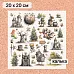 Калька 20х20 см "Лукоморье 23", плотность 110 гр/м2 (ScrapMania) Калька 20х20 см "Лукоморье 23", плотность 110 гр/м2 (ScrapMania)