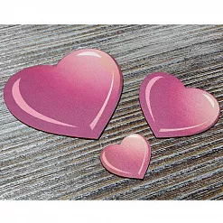Набор украшений из цветного чипборда "Сердца" (Благолис)