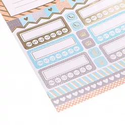 Наклейки 12х21 см с фольгированием "План" (АртУзор)