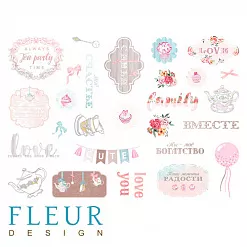 Скрап-карта А4 "Зефир" (Fleur-design)