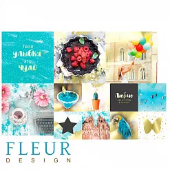 Набор карточек "Pretty tiffany 4" (Fleur-design)