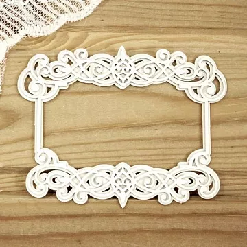 Украшение из чипборда 3D "Рамка 16" (Просто небо)