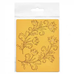 Набор бумажных высечек "Цветочные веточки", цвет золотой (Chipboards) Набор бумажных высечек "Цветочные веточки", цвет золотой (Chipboards)