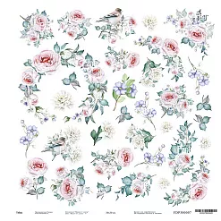 Бумага 30х30 см "Вдали от суеты 7" (Fantasy)