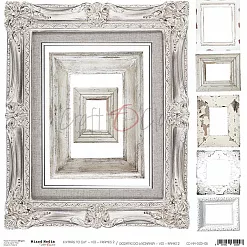 Бумага 30х30 см "Frames 2. Картинки для вырезания" (CraftO'clock)