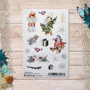Набор наклеек А6 "Румяный Новый Год. Снежность" (ScrapMania)