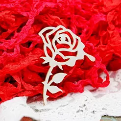 Украшение из чипборда "Роза 1" (Fantasy)