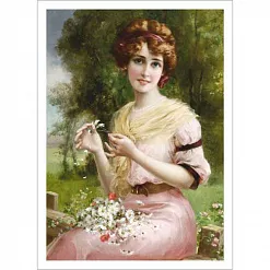 Тканевая карточка "Барышни. Катарина" (ScrapMania)