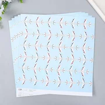 Бумага 30х30 см "Самолёты" (АртУзор)