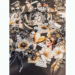 Набор высечек "Black velvet", 76 шт (Arts13)