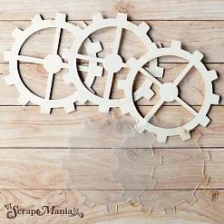 Чипборд "Вечные странники. Шейкер. Шестеренка 1 большая" (ScrapMania)