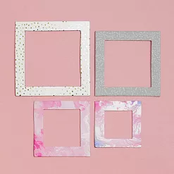 Набор рамок с фольгированием "Нежные чувства" (АртУзор)