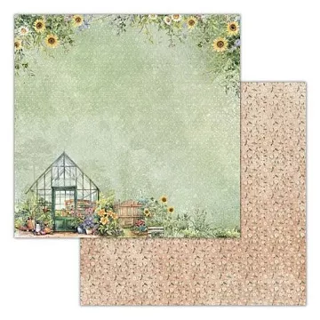 Бумага 30х30 см "Вдали от города 05" (Ромалетта)