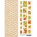 Лист с картинками 10х30 см "Уютная осень. Марки" (ScrapMania)