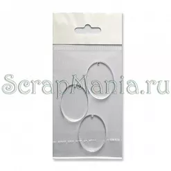 набор акриловых украшений "Овал" (FD)