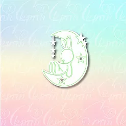 Чипборд "Спящий зайчонок на луне" (LeoMammy)