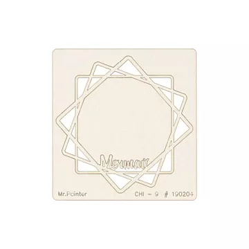 Украшение из чипборда "Рамка. Цветочный атлас. Мак" (Mr.Painter)