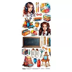 Бумага 13х27 см "Школьные истории 2. Для вырезания" (Fantasy)