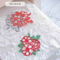 Нож "Каникулы в Париже. Букет", 5,5х6,4 см (ScrapMania)