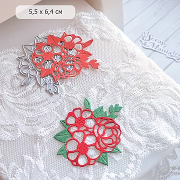 Нож "Каникулы в Париже. Букет", 5,5х6,4 см (ScrapMania)