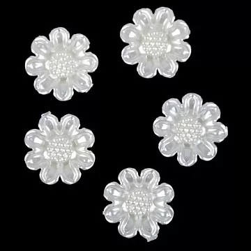 Акриловое украшение "Ромашка", цвет жемчужный, 1 шт (АртУзор)