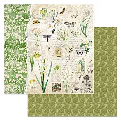 Набор бумаги 20х20 см "Заповедник", 12 листов (ScrapMania)