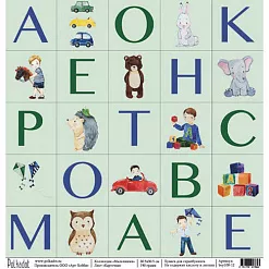 Бумага "Мальчишки. Карточки" (Polkadot) Бумага "Мальчишки. Карточки" (Polkadot)