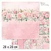 20х20 Бумага "Цветочный вернисаж. Розовый. Дизайн-Обложка" (ScrapMania)
