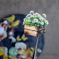 Набор тканевых высечек "Сезон ромашек", 28 шт (ScrapMania)