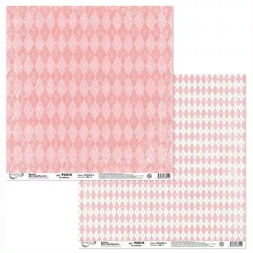 Бумага "Ромбы. Нежность розовая" (Mr.Painter)