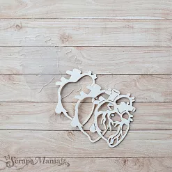 Чипборд "Спасибо, доктор! Шейкер. Сердце мини" (ScrapMania) Чипборд "Спасибо, доктор! Шейкер. Сердце мини" (ScrapMania)