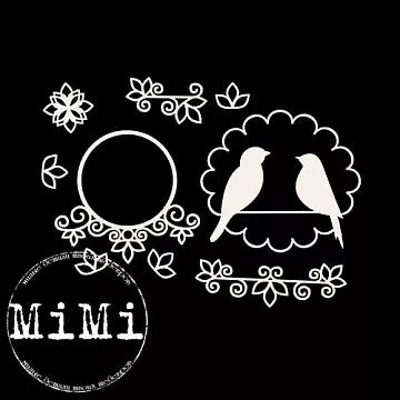 Набор украшений из чипборда "Ажур. Влюбленные" (MiMi Design)