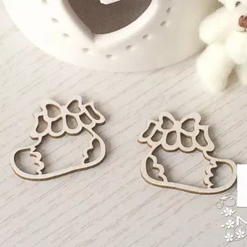 Набор украшений из чипборда "Пара носочков 1" (LeoMammy)