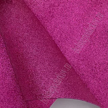 Лист фоамирана А4 с глиттером "Фуксия", на клеевой основе, 2 мм
