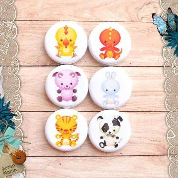 Набор фишек "Зверушки-игрушки" (ScrapMania)