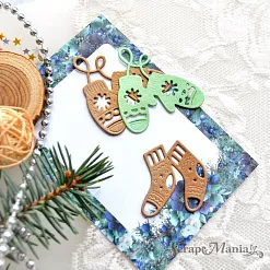 Нож "Варежки и носочки", 4х4,7 см (ScrapMania)