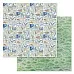 Набор бумаги 20х20 см "Океания", 12 листов (ScrapMania)