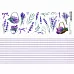 Лист с картинками 10х30 см "Лаванда" (ScrapMania)