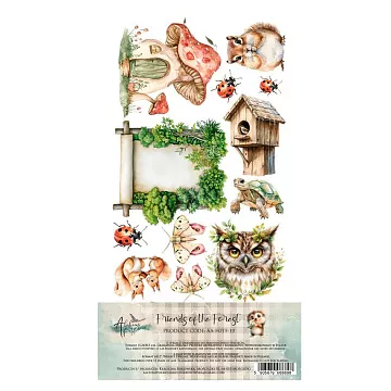 Набор бумаги 15х30 см "Friends of the Forest", 6 листов (Alchemy of Art)