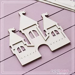 Заготовка для тиснения "Замок", 11х11,1 см (СкрапМагия)