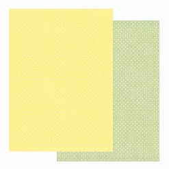 Бумага А4 "Горошки базовые. Желтые и зеленые" (Scrapmama)