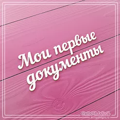 Чипборд "Мои первые документы" (СкрапМагия)