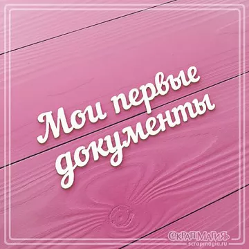 Чипборд "Мои первые документы" (СкрапМагия)
