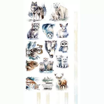 Бумага 15х30 см "Magic of the Northern Lights. Для вырезания" (Alchemy of Art)