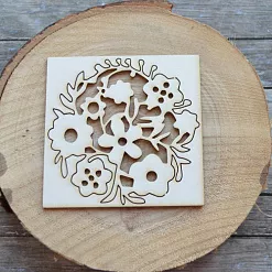 Украшение из чипборда "Цветы. Круглые" (ScrapStar)