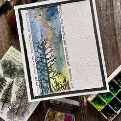 Штамп "В тишине леса", 9,3х4 см (AgiArt) Штамп "В тишине леса", 9,3х4 см (AgiArt)