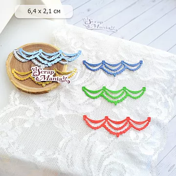 Нож "Гирлянда", 6,4х2,1 см (ScrapMania)