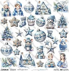 Бумага 30х30 см "Winter Sparkle. Christmas 27" (ScrapAndMe) Бумага 30х30 см "Winter Sparkle. Christmas 27" (ScrapAndMe)