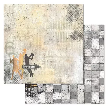 Бумага "Ребята с нашего двора. Трехочковый борсок" (ScrapMania)