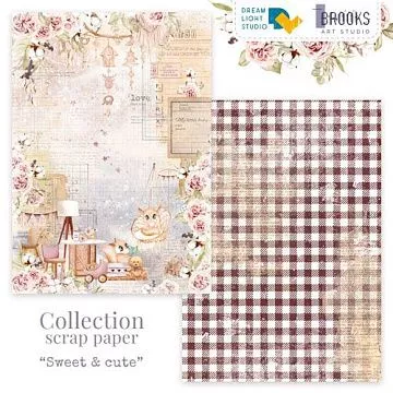 Бумага А4 "Sweet & cute 04" (DreamLight Studio)